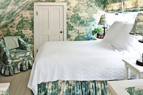 Matching Upholstery and Wallpaper Bedroom 