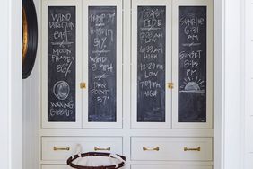 Chalkboard Laundry Room Cabinets