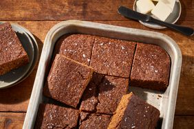 Southern Living Molasses Cornbread for Zora Neale Hurston sliced in the pan to serve