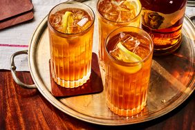 Southern Living Bourbon Sunset Tea in glasses to serve 