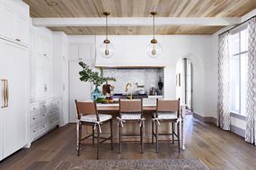 IDea House kitchen island three stools