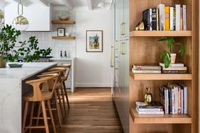 Floating Shelves in Kitchen