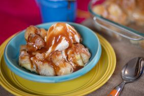 Krispy Kreme Bread Pudding with Bourbon Butter Sauce