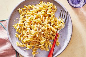 Southern Living Buttered Noodles on a plate to serve