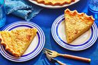 Southern Living Margaret Bragg's Buttermilk Pie sliced and ready to serve 