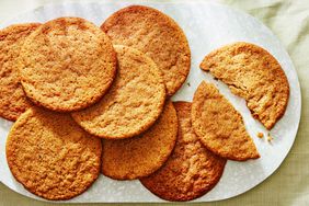 Southern Living Ginger Cemetery Cookies on a platter to serve 