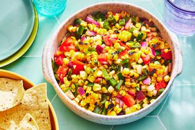 Southern Living Corn Salsa in the bowl ready to serve 