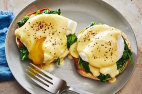 Southern Living Eggs Florentine on a plate to serve