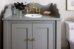 Slate grey bathroom cabinet