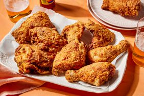 Southern Living Mamas Fried Chicken on a platter to serve 