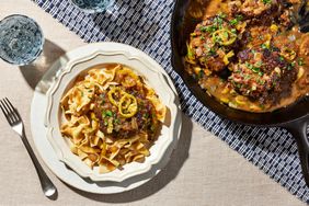 Southern Living Mississippi Salisbury Steaks on a plate to serve 