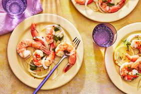 Southern Living Pickled Shrimp on plates to serve 