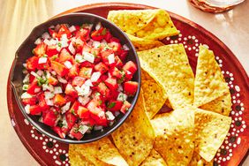 Southern Living Pico de Gallo in a bowl to serve with chips 