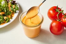 Southern Living Tomato Vinaigrette in the jar to serve 