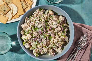 Southern Living Waldorf Chicken Salad in a bowl to serve 