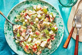 Southern Living Waldorf Salad in a bowl to serve