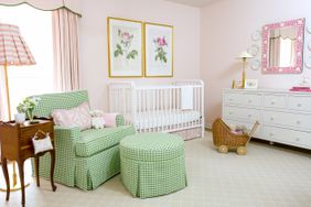 Girls Nursery with Pink Walls