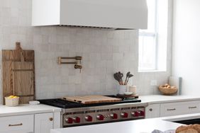 Zellige tile kitchen backsplash