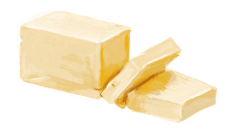 illustration of a stick of butter